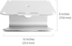 Rain Design mStand 360 Laptop Stand + Swivel Base Black - Afbeelding 4