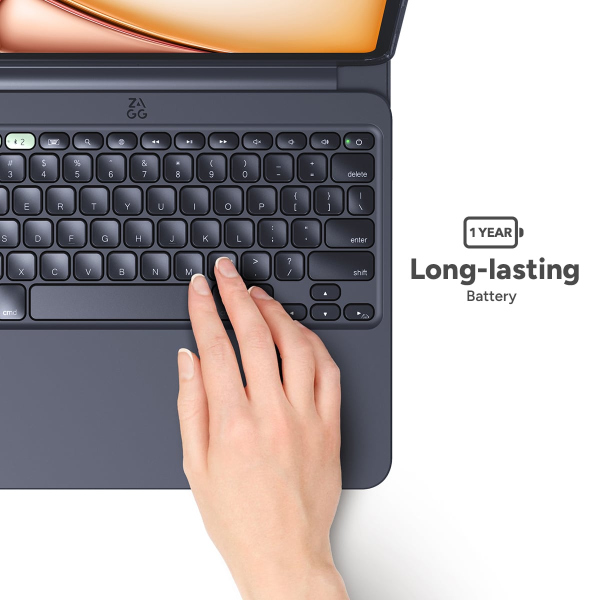 ZAGG Pro Keys 2 Bluetooth Keyboard Case for Apple iPad Air 13 (2024/2025/2026) QWERTY Black - Afbeelding 5