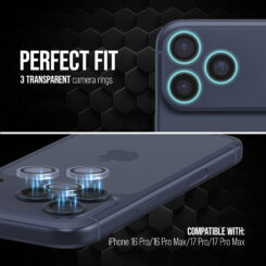 Striker Single Lens Glass Camera Protector - Transparent - Apple iPhone 16 Pro/16 Pro Max/17 Pro/17 Pro Max - Afbeelding 2