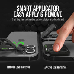 Striker Single Lens Glass Camera Protector - Transparent - Apple iPhone 16 Pro/16 Pro Max/17 Pro/17 Pro Max - Afbeelding 7