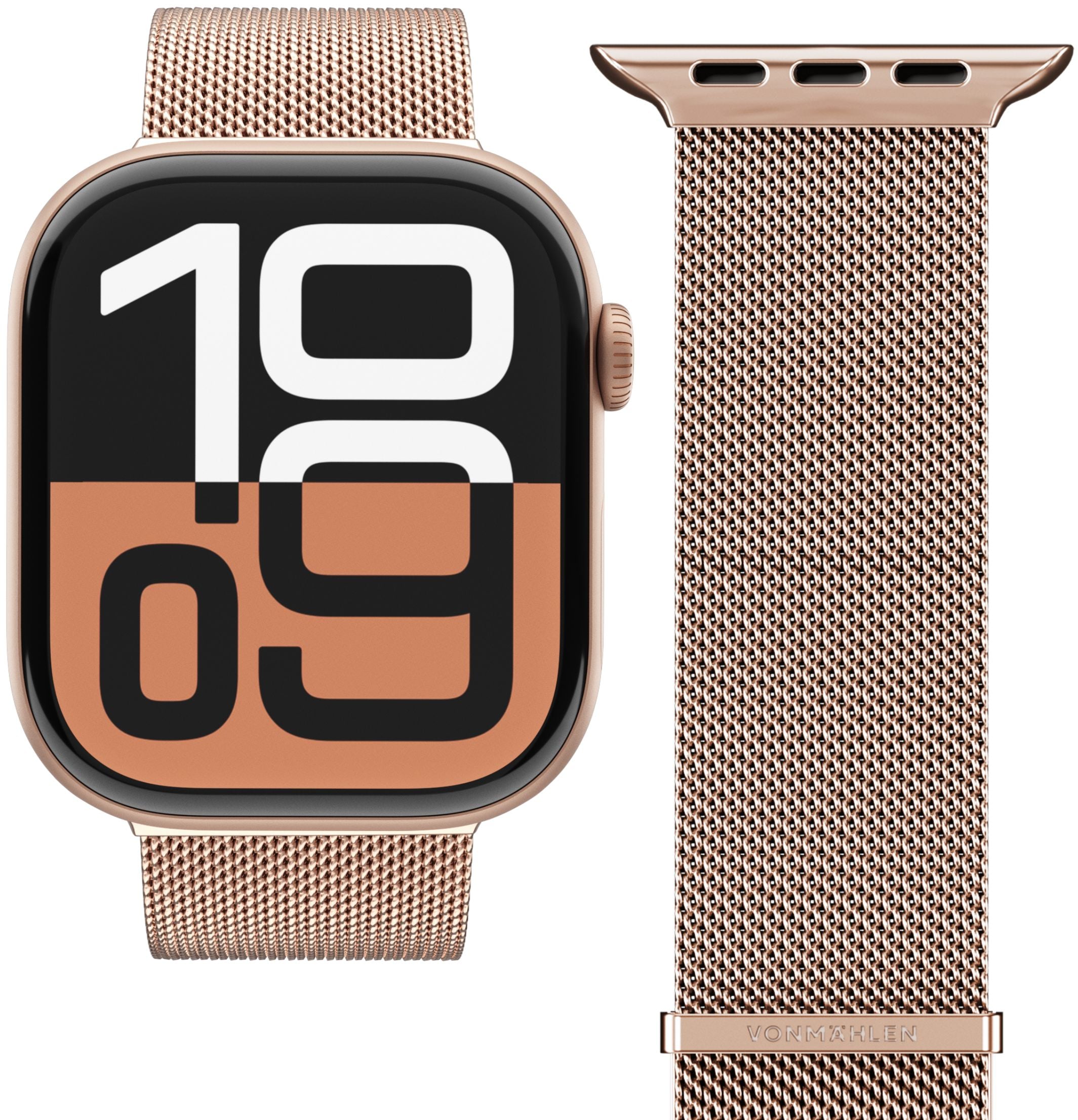 Vonmählen Milanese Loop 2 For Apple Watch 40 - 41 - 42mm One Size Rose Gold