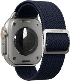 Vonmählen Woven Loop For Apple Watch 40 - 41 - 42mm One Size Silver/Navy - Afbeelding 3