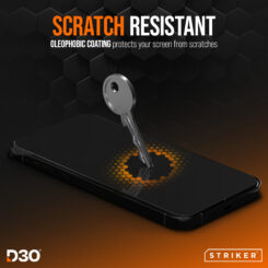 Striker D3O Xtreme Impact Glass Screen Protector - Black Frame - Samsung Galaxy S26 Ultra 5G - Afbeelding 4
