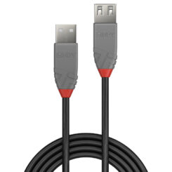 Lindy 36701 USB-kabel USB 2.0 0,5 m USB A 0,48 Gbit/s Zwart, Grijs - Afbeelding 3