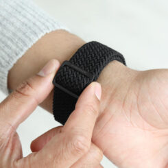 Vonmählen Woven Loop For Apple Watch 44 - 45 - 46 - 49mm One Size All Black - Afbeelding 3