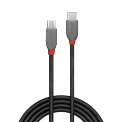 Lindy 36893 USB-kabel USB 2.0 3 m USB C Micro-USB B 0,48 Gbit/s Zwart - Afbeelding 3