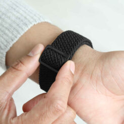 Vonmählen Woven Loop For Apple Watch 40 - 41 - 42mm One Size All Black - Afbeelding 3