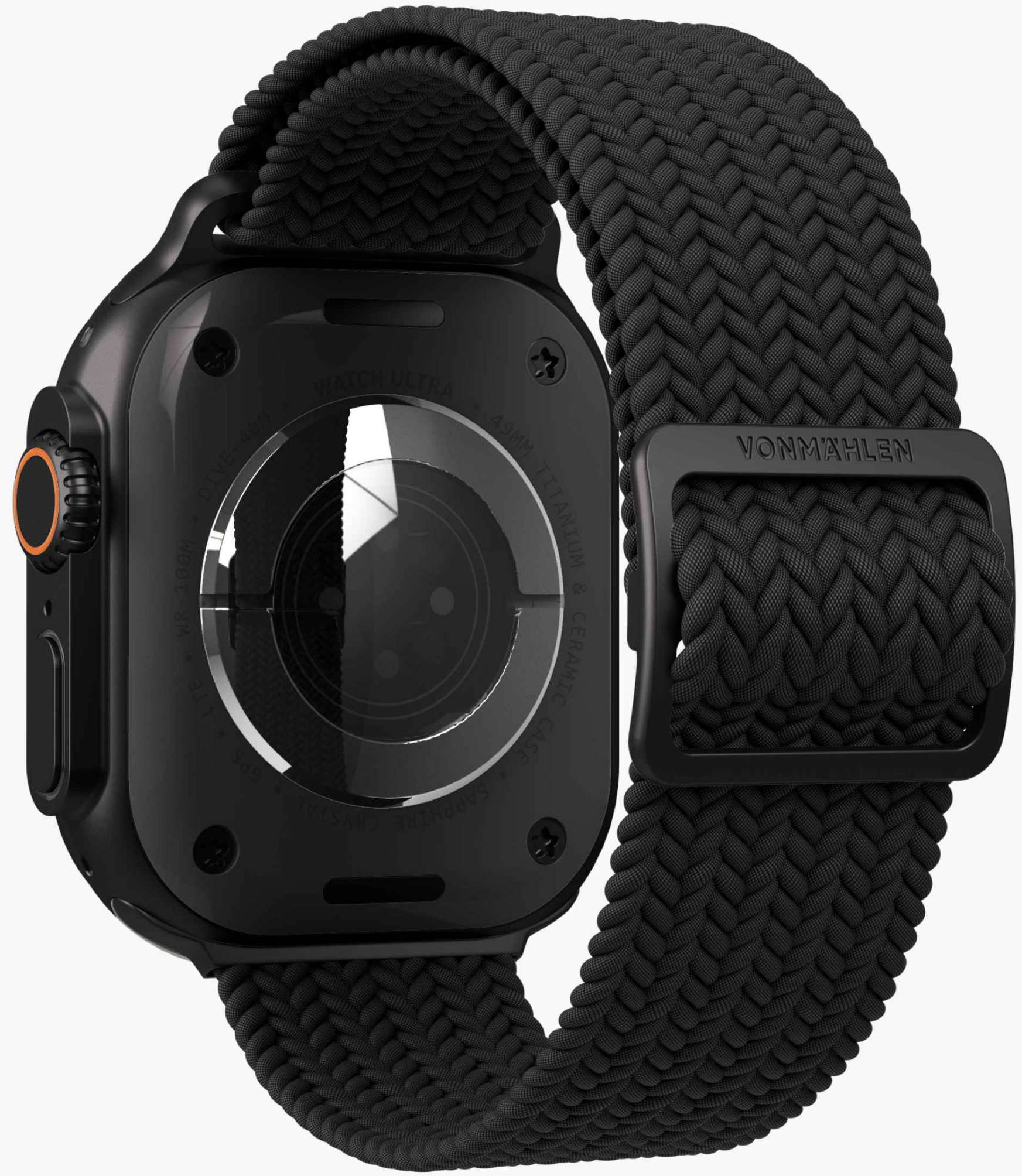 Vonmählen Woven Loop For Apple Watch 40 - 41 - 42mm One Size All Black - Afbeelding 4