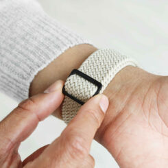 Vonmählen Woven Loop For Apple Watch 40 - 41 - 42mm One Size Black/Cream - Afbeelding 3