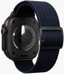 Vonmählen Woven Loop For Apple Watch 44 - 45 - 46 - 49mm One Size Black/Navy - Afbeelding 4