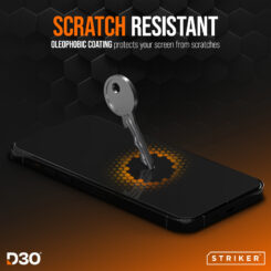 Striker D3O Xtreme Impact Privacy Glass Screen Protector - Black Frame - Apple iPhone 18 Pro - Afbeelding 5