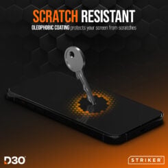 Striker D3O Xtreme Impact Privacy Glass Screen Protector - Black Frame - Apple iPhone 18 Pro Max - Afbeelding 5
