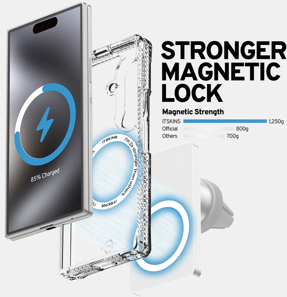 ITSKINS Level 2 HybridMagClear_R with Hinge for Samsung Galaxy Z Fold8 Ultra 5G Transparent - Afbeelding 9
