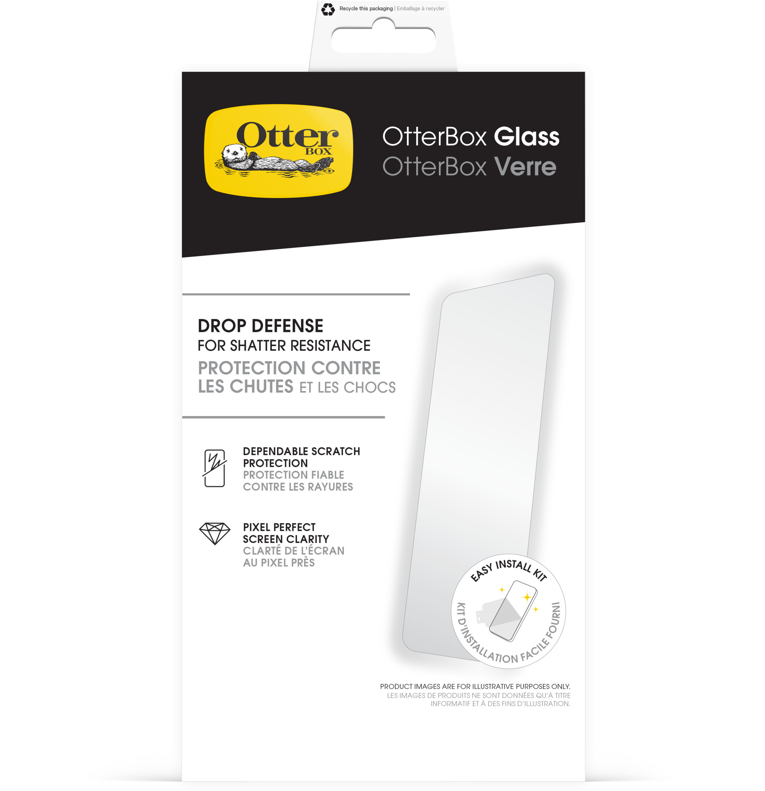 OtterBox Glass Screen Protector Samsung Galaxy S26 FE 5G Clear - Afbeelding 3