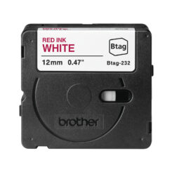 Brother BTAG-232 labelprinter-tape Rood op wit - Afbeelding 3