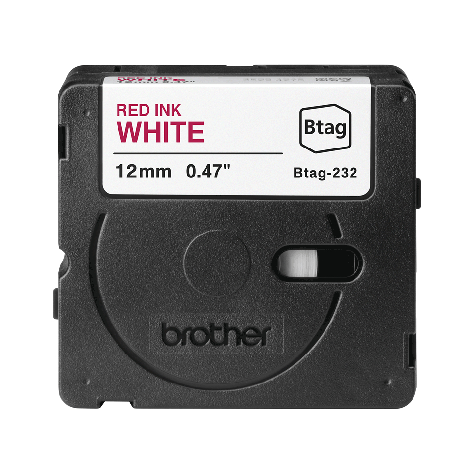Brother BTAG-232 labelprinter-tape Rood op wit - Afbeelding 3
