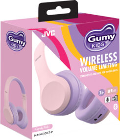 HA-KG10BT JVC Gumy Kids Wireless Bluetooth Stereo Headset Pink - Afbeelding 2