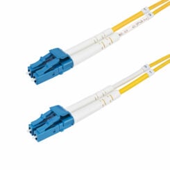 StarTech.com 1m LC naar LC (UPC) OS2 Single Mode Duplex Glasvezel Kabel, 9/125µm, Laser Optimized, 100G, Flexibel Buigen, Low Insertion Loss, LSZH Fiber Patchkabel