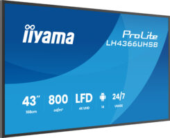 iiyama LH4366UHSB-B1AG beeldkrant Digitale signage flatscreen 109,2 cm (43") LCD Wifi 800 cd/m² 4K Ultra HD Zwart Type processor Android 24/7 - Afbeelding 4