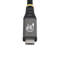 StarTech.com 1,5m USB4 Kabel, 80Gbps, USB-IF Gecertificeerde USB-C Kabel, 240W PD, 8K 120Hz/4K 240Hz, DP2.1, DP80, Thunderbolt 4 Compatibel, USB Type-C Kabel - Afbeelding 5