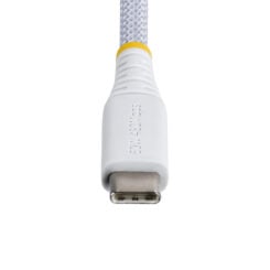 StarTech.com 30cm USB-C Laadkabel, Wit, 60W (3A) PD, Dual-Layer Gevlochten Nylon/TPE Mantel, Robuuste USB Type-C Oplaadkabel, USB 2.0 Fast Charge Kabel - Afbeelding 5
