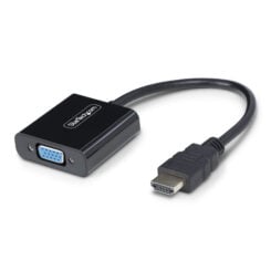 StarTech.com HDMI naar VGA Adapter/Converter, Actieve Video Converter voor Laptop/Desktop, 1920x1080 (1080p), HDMI Bron naar VGA Monitor/Display/Projector