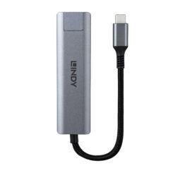 Lindy 43422 interface hub USB 3.2 Gen 2 (3.1 Gen 2) Type-C 10000 Mbit/s Grijs - Afbeelding 5