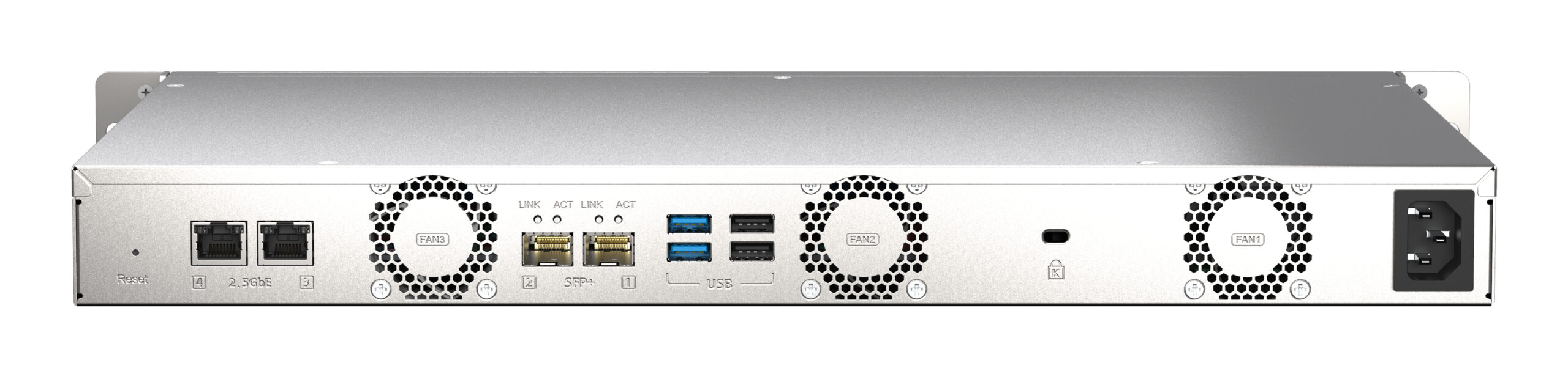 QNAP TS-435XEU NAS Rack (1U) Marvell CN9131 4 GB DDR4 0 TB QNAP QTS Zwart, Grijs - Afbeelding 3