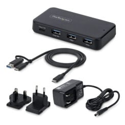 StarTech.com 4-Port USB-C en USB-A Hub, 5Gbps, Self Powered, 2-in-1 USB-C en USB-A Host Kabel, 1x USB-C en 3x USB-A (1x BC 1.2), Inclusief 36W Power Adapter - Afbeelding 4