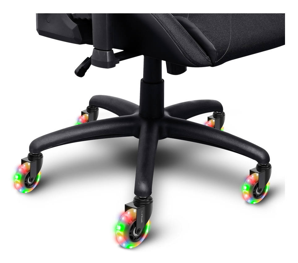 Trust GXT 25803 RGB Gamingstoel Wielen - Set zwenkwielen met RGB-verlichting – Vervangingsonderdeel – Zwart - Afbeelding 3