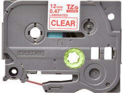 Brother TZE-132 labelprinter-tape Rood op transparant - Afbeelding 3