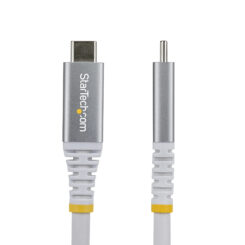 StarTech.com 3m USB4 Kabel, 20Gbps, USB-IF Gecertificeerde USB-C Kabel, 60W PD, 4K 120Hz DP 2.1, TPE Mantel, USB Type-C Kabel, Wit - Afbeelding 3
