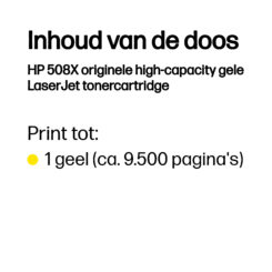 HP 508X originele high-capacity gele LaserJet tonercartridge - Afbeelding 4
