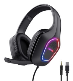 Trust GXT 416 Zirox Gaming Headset - USB gamingheadset – RGB-verlichting – Opklapbare microfoon – Zwart - Afbeelding 3