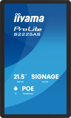 iiyama ProLite S2225AS-B1P Digitale signage flatscreen 54,6 cm (21.5") LCD Wifi 500 cd/m² Full HD Zwart Type processor Android 24/7 - Afbeelding 5