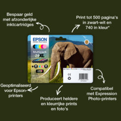 Epson Elephant 24 Olifant Claria Photo HD afzonderlijke zwarte inkt