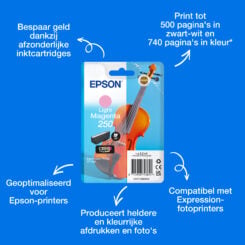 Epson Singlepack, lichtmagenta 250 Viool Claria Photo HD-inkt - Afbeelding 4