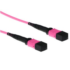 ACT 3 meter Multimode 50/125 OM4 glasvezel patchkabel polarity A met MTP female connectoren