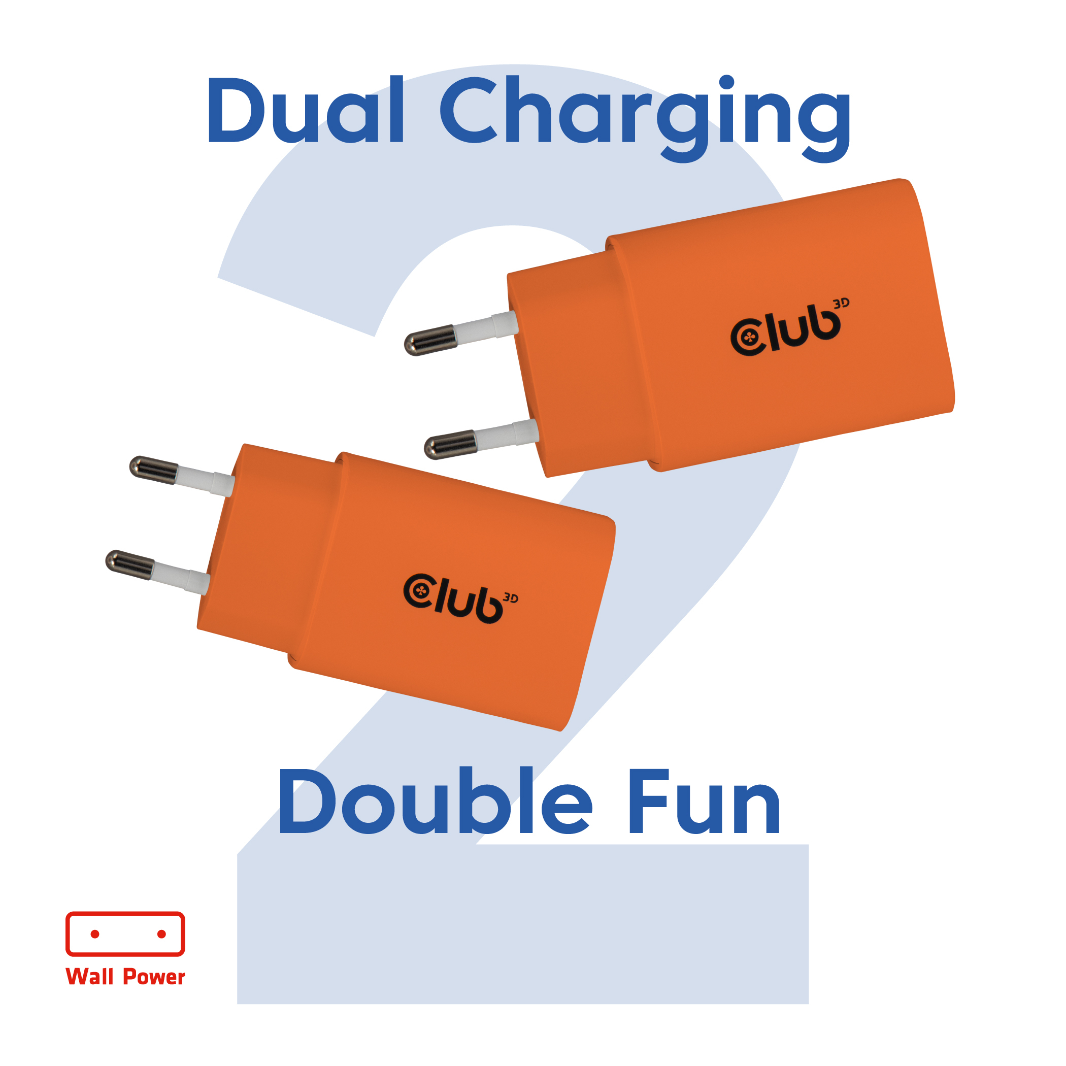 CLUB3D CAC-3023 oplader voor mobiele apparatuur Smartphone, Universeel Oranje AC Snel opladen Binnen - Afbeelding 3
