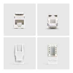 StarTech.com Cat6 Keystone Jack, 24 Stuks, RJ45 Ethernet Keystone Jacks, UTP Cat6 Ethernet Jack voor Wandcontactdoos, 90 Graden, 110 Punch Down, Wit - Afbeelding 6