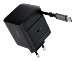 Trust Maxo USB-C Laptoplader 65W - USB-C oplader – Intrekbare kabel – 65W vermogen – Zwart - Afbeelding 4