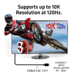 CLUB3D Ultra High Speed HDMI 4K120Hz, 144Hz Certified Cable 48Gbps M/M 1 m/3.28 ft 1Meter - Afbeelding 6
