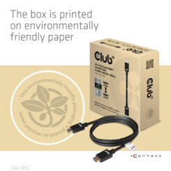CLUB3D Ultra High Speed HDMI 4K120Hz, 144Hz Certified Cable 48Gbps M/M 2 m / 6.56 ft - Afbeelding 3