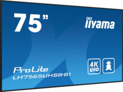 iiyama LH7565UHSB-B1 beeldkrant Kiosk-ontwerp 189,2 cm (74.5") LED Wifi 800 cd/m² 4K Ultra HD Zwart Type processor Android 11 24/7 - Afbeelding 5