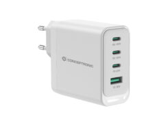 Conceptronic ALTHEA22W100 oplader voor mobiele apparatuur Universeel Wit AC Snel opladen Binnen