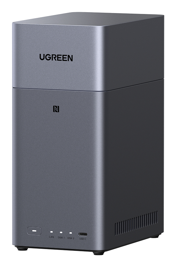 Ugreen DH2300 NAS Mini Tower 4 GB Grijs - Afbeelding 2