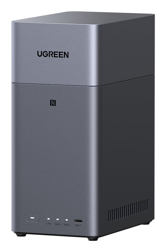 Ugreen DH2300 NAS Mini Tower 4 GB Grijs