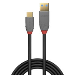 Lindy 36911 USB-kabel 1 m USB C USB A 10 Gbit/s Zwart, Grijs - Afbeelding 3