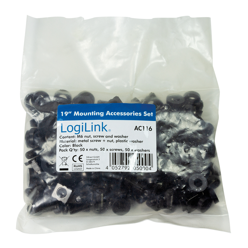 LogiLink AC116 rack-toebehoren Schroefkit - Afbeelding 3