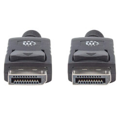 Manhattan DisplayPort 1.2 kabel, 4K@60Hz, 2 m, mannelijk naar mannelijk, met vergrendeling, volledig afgeschermd, zwart, levenslange garantie, equivalent aan DISPL2M - Afbeelding 4